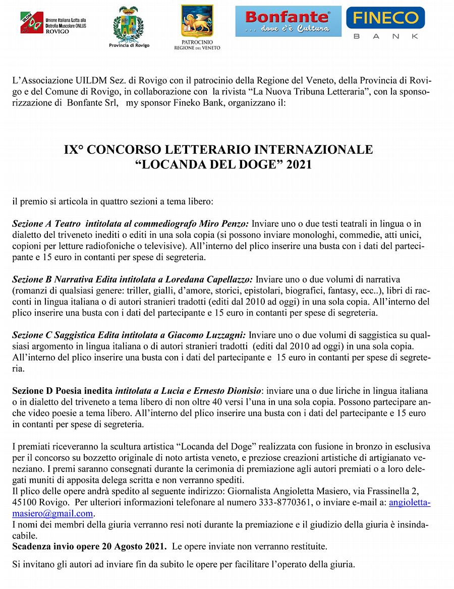 bando locanda doge 2021